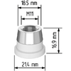 Керамический держатель сопла D21,4 (M11) для Raytools  арт.120515092A - st-e.info - Нефтеюганск